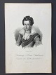Litografi af 
Em. Bærentzen - 
Portræt af HM 
Dronning Anna 
...