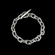 Bestik.dk presents: Danish Sterling Silver Anchor Chain Bracelet. 54g.