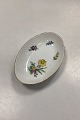 Danam Antik 
presents: 
Bing and 
Grøndahl Saxon 
Flower, White 
Oval Cake Plate 
No. 38