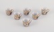 Satsuma, Japan. 
Six small 
teacups.
Hand-decorated 
...