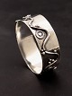 Evald Nielsen 
art nouveau 
sterling sølv 
armring