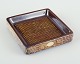 Ingrid 
Atterberg for 
Upsala Ekeby.
Square dish 
made of ...