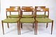 Osted Antik & 
Design 
presents: 
Set of 6 
Dining Chairs - 
Model 77 - Teak 
& Green Paper 
Wicker - Niels 
O. Møller ...