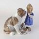 RC figur
351
Pige med Sankt 
Bernhard og 
hvalpe
16 cm