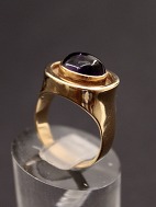14 karat guld ring med ametyst