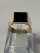 Guldring med Sort Onyx 14 karat
Størrelse: 70.