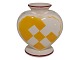 Antik K 
presents: 
Aluminia
Yellow 
Christmas Heart 
vase