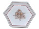 Royal 
Copenhagen
Sekskantet 
asiet 13.2 cm. 
fra før 1894
