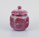 L'Art presents: 
Edgar 
Böckman 
(1890-1981) for 
Höganäs, 
Sweden, lidded 
stoneware jar.
Lustre glaze.