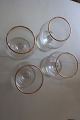 Cognacglas med 
guldkant
H: 9cm
Fra 1950-erne
Haves: 4 ...