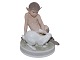 Royal Copenhagen figurineFaun with rabbit