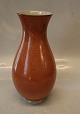 212-3473 Kgl. 
Orange vase med 
gråt og guld 25 
cm ...