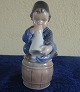 Royal Copenhagen Dänemark, Figur Nr. 3689, Junge mit Blashorn