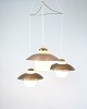 Osted Antik & 
Design 
presents: 
Vintage 
Three-Arm 
Ceiling Pendant 
– Opal Glass 
and Brass – 
Bent Karlby - 
...