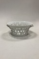 Danam Antik 
presents: 
Royal 
Copenhagen 
White Flora 
Danica / Pearl 
Pattern Fruit 
Bowl No. 397