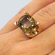 Just Andersen; 
Ring i 14 kt. 
guld med stor 
topas