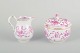 Meissen, “Pink 
Indian”
Sukkerskål og 
flødekande, ...