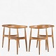 Roxy Klassik 
presents: 
Hans J. 
Wegner / Fritz 
Hansen.
FH 4130 - Set 
of 4 'Heart 
Chairs' in 
solid patinated 
...