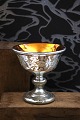 K&Co. presents: 
Fantastically 
beautiful 19th 
century bowl on 
foot in poor 
man's silver 
(Mercury silver 
glass)