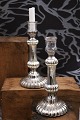 K&Co. presents: 
A pair of 
19th century 
candlesticks in 
poor man's 
silver (Mercury 
silver glass)