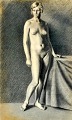 Danish artist 
20th century: A 
young female 
model.