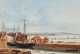 Pegasus – Kunst 
- Antik - 
Design 
presents: 
Holm, 
Peter (1798 - 
1875) Denmark: 
Scene from 
Aarhus Harbor 
with a ...
