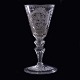Aabenraa 
Antikvitetshandel 
presents: 
Glass 
goblet. H: 
19,5cm