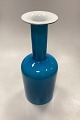 Danam Antik 
presents: 
Holmegaard 
Art Glass 
Turquoise Vase 
by Otto Brauer