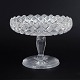 L'Art presents: Crystal Glass CompoteFaceted bowl on stem, 1930s/40s.