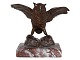 Antik K 
presents: 
Bronze owl 
figurine on 
marble base