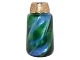 Antik K 
presents: 
Bohemian 
glass vase with 
green and blue 
colors from 
around 
1900-1920