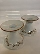 Mads Stage hunting set Candlesticks with leaf vine 1 pair.
Height 6.5 cm.
