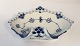 Lundin Antique presents: Royal Copenhagen. Blue fluted, full lace. Pickle dish. Model 1074. Width 19 cm. (1 ...