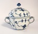 Lundin Antique presents: Royal Copenhagen. Blue fluted, plain. Sugar bowl. Model 244. Height 11 cm. (2 quality)