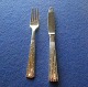 Antikkram presents: Champagne Danish solid silver flatware, settings luncheon cutlery of 2 pieces