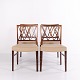 Osted Antik & Design presents: Set of Four Dining Chairs – Rosewood & Cream Leather – Ole Wanscher – A.J. ...