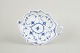 L'Art presents: Royal CopenhagenBlue Fluted Half Lace Dish with Handle, circa 1920s.