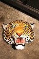 K&Co. presents: Italian wall-mounted vintage leopard head in glazed terracotta from the 60s...