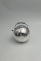 Danam Antik presents: Hingelberg Sterling Silver Mustard Pot with lid and spoon by Svend Weihrauch