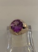 Vintage Ladies Ring with Purple Stone 14 Karat GoldSize 54