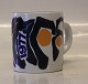 Klosterkælderen presents: Small 1977 Inge Lise Kofoed Royal Copenhagen Faience Annual mugs 7.5 x 6,7 cm cm 