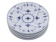 Antik K presents: Blue Fluted PlainExtra flat salad plate 19 cm. #299