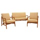 Aabenraa Antikvitetshandel presents: Set of sofa and two lounge chairs by Tove & Edvard Kindt Larsen ...