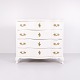 Osted Antik & Design presents: Antique Baroque Chest of Drawers/Drawer Chest With 4 Drawers - Baroque - White ...