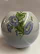 Antik Huset presents: Bing & Grondahl Ball Vase, Bell Flowers Motif.Height 13.5 cm.