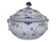 Antik K presents: Blue Fluted Half LaceRare small round soup tureen