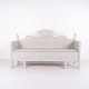 Osted Antik & Design presents: Antique Storage Bench With Carvings – Grey Painted – Pine Wood – 1860s