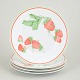 L'Art presents: Bill Goldsmith for Limoges, Fraise, set of 4 lunch plates.