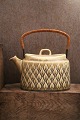 K&Co. presents: Bing & Grondahl Relief/Kronjyden oval teapot...