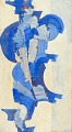 L'Art presents: Hans Fritzdorf, modernist painting, listed Swedish painter.